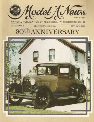 MODEL A NEWS 1983 MAY - 1929 OVAL WINDOW BUSINESS COUPE, BATTERY CABLES